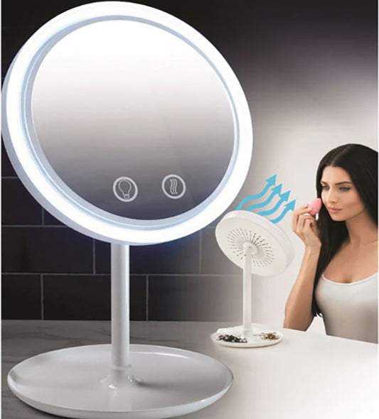 Makeup Mirror - Built in Fan